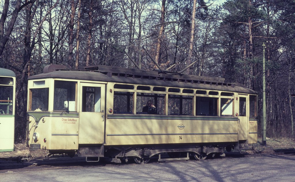 Вольтерсдорф, Двухосный моторный вагон O&K № 14; Вольтерсдорф — Старые фотографии