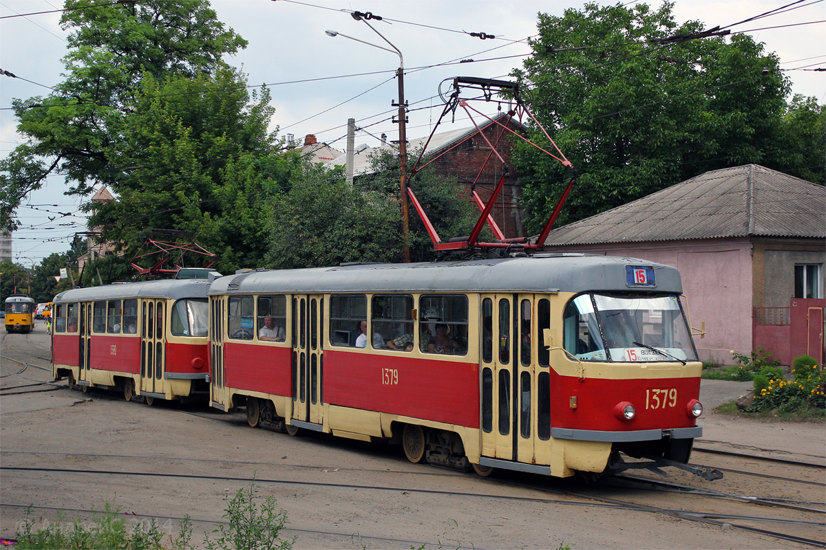 Dnipro, Tatra T3R.P № 1379; Dnipro, Tatra T3R.P № 1380