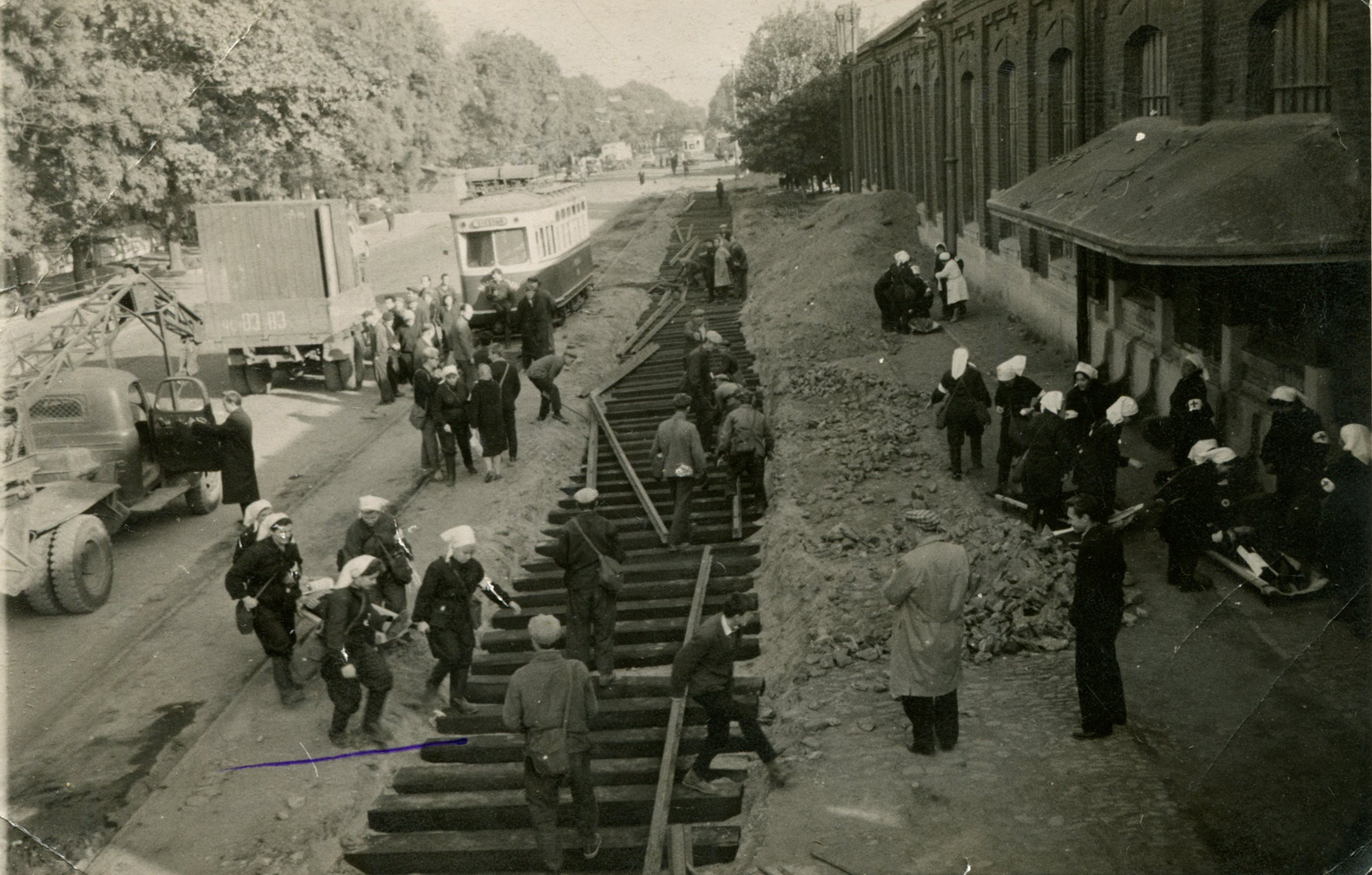 Одесса, Двухосный моторный Мытищинского завода № 614; Одесса — Исторические фотографии: трамвай; Одесса — Реконструкция на широкую колею