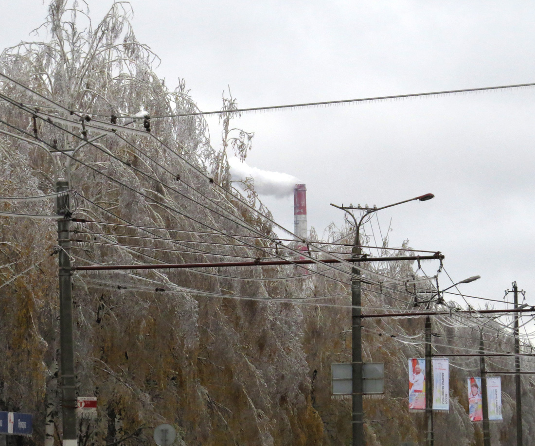 Чебоксары — Последствия ледяного дождя 17-18.10.2014