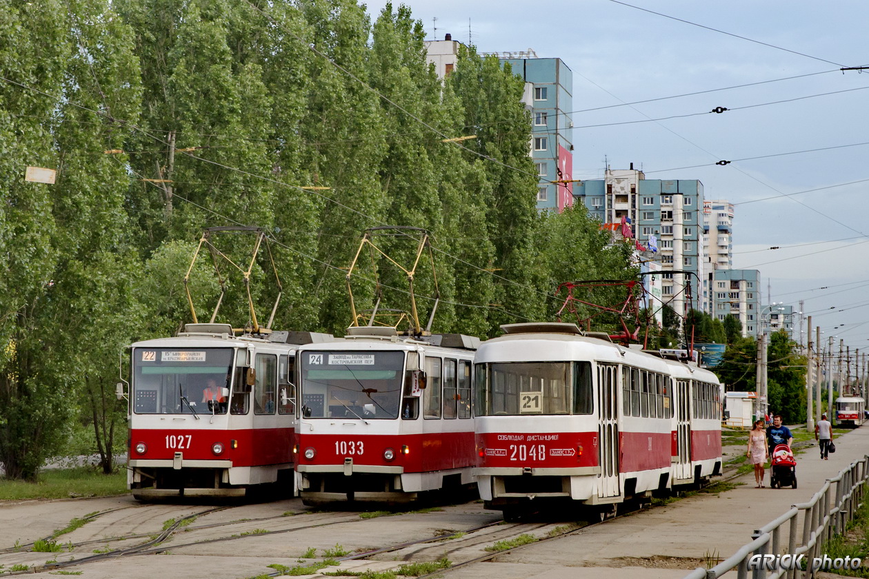 Самара, Tatra T3SU (двухдверная) № 2048; Самара — Конечные станции и кольца (трамвай)