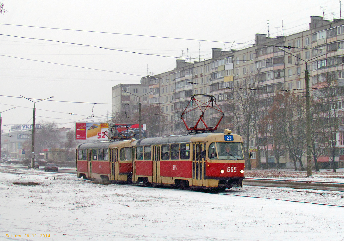 Харков, Tatra T3SU № 665