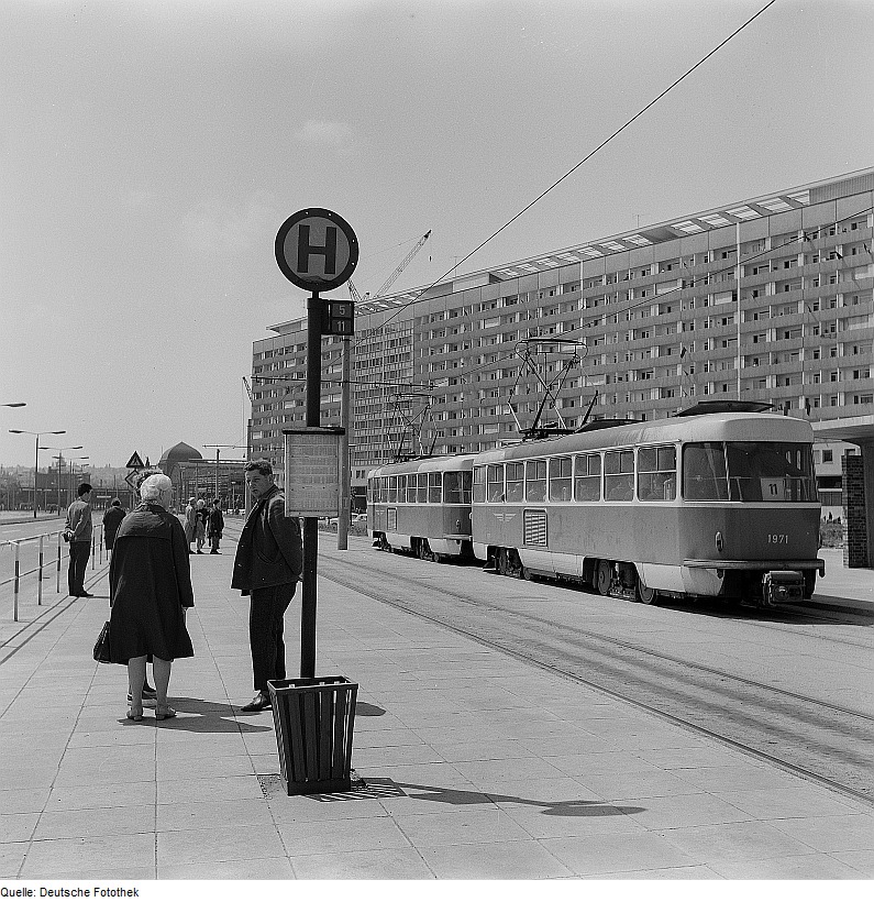 Дрезден, Tatra T4D № 1971; Дрезден — Старые фотографии (трамвай)
