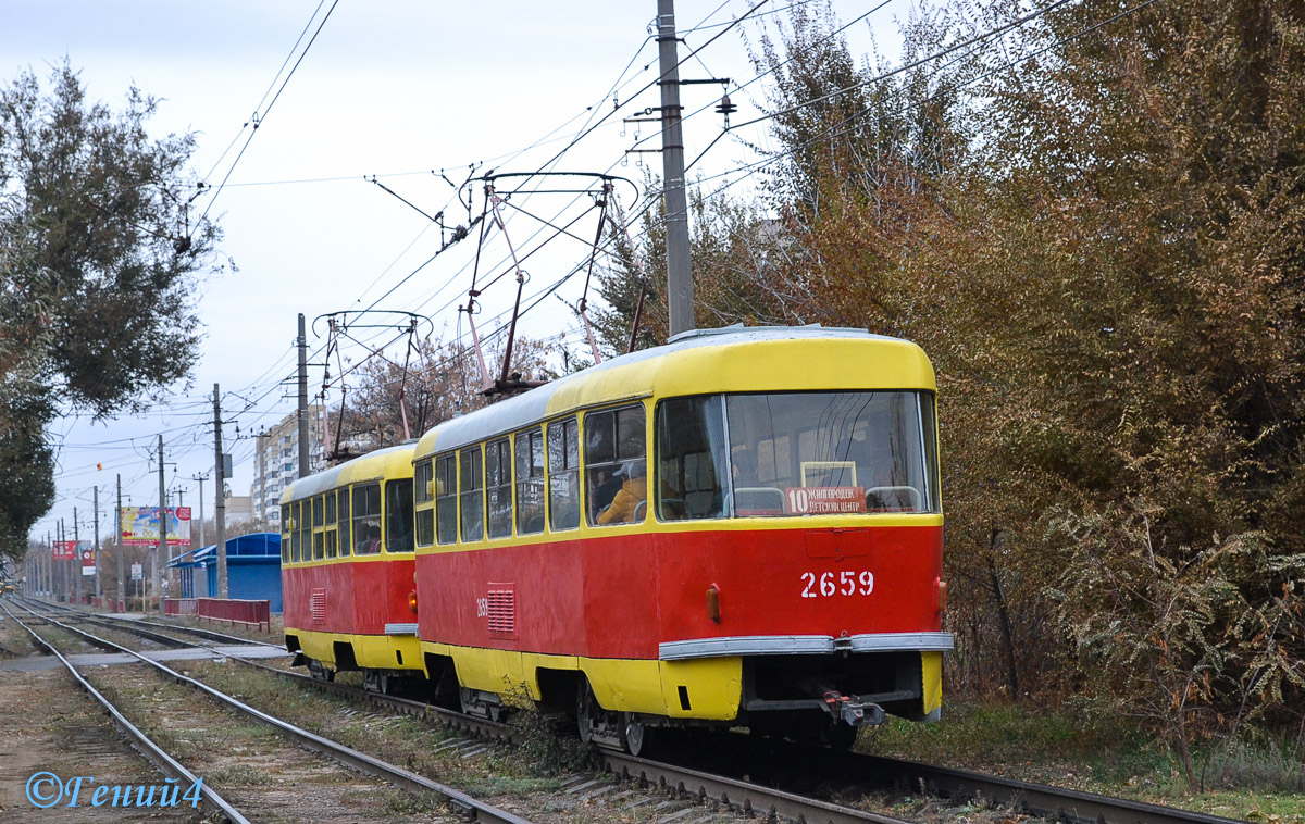 Волгоград, Tatra T3SU (двухдверная) № 2659