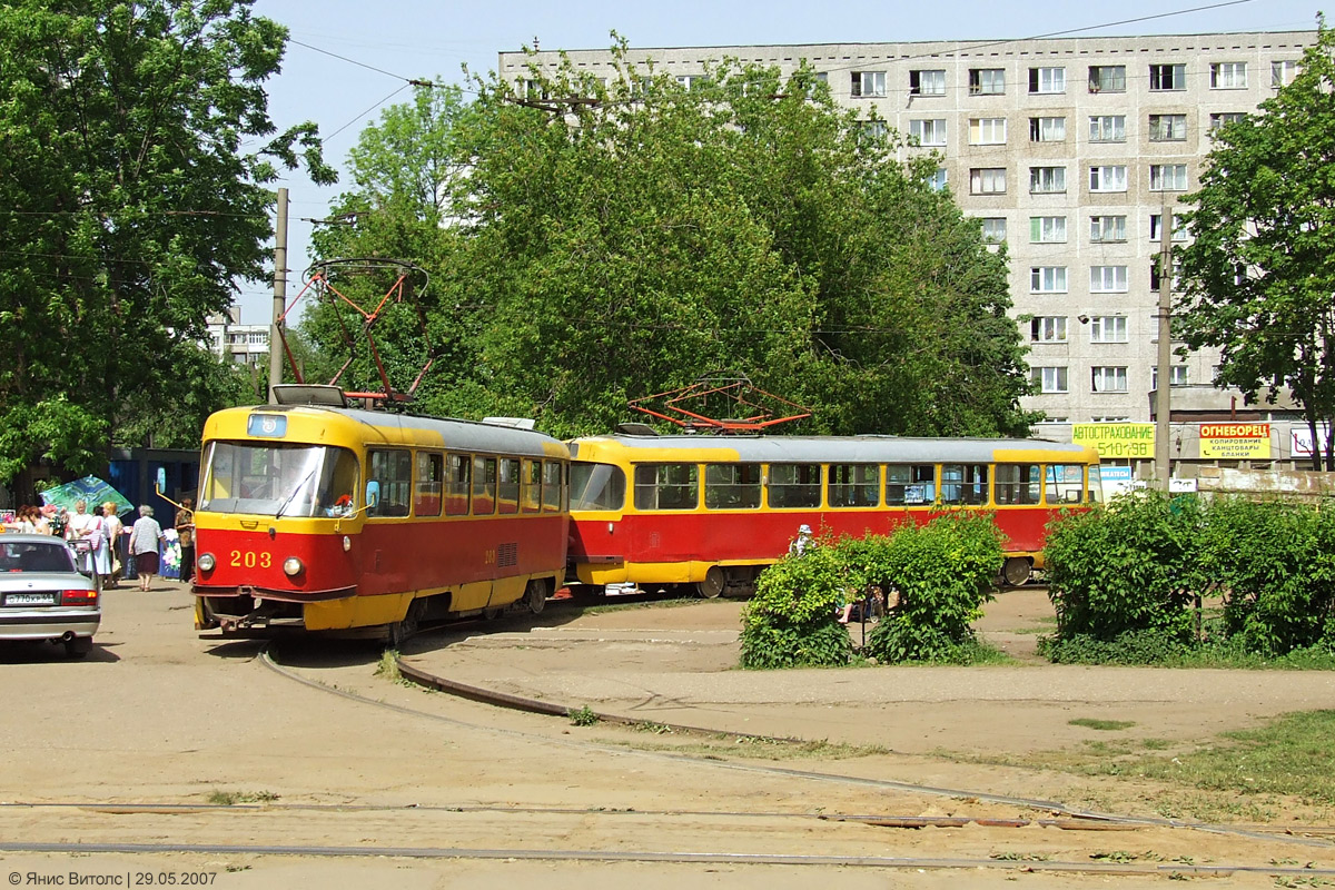 Tver, Tatra T3SU N°. 203; Tver — Streetcar terminals and rings