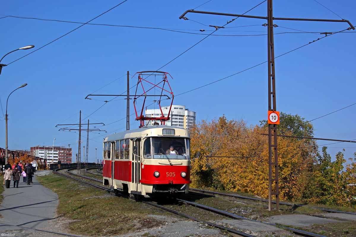 Jekaterinburg, Tatra T3SU (2-door) № 505