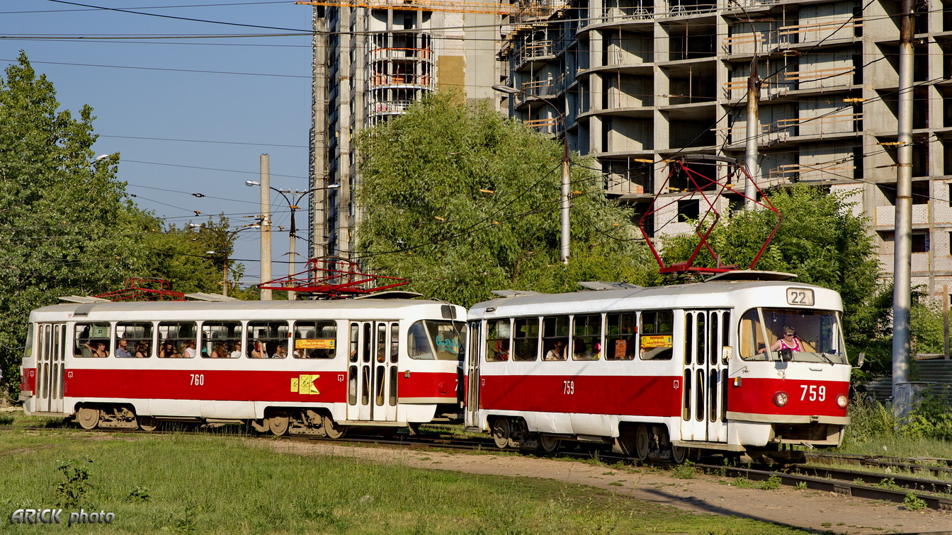 Самара, Tatra T3SU (двухдверная) № 759