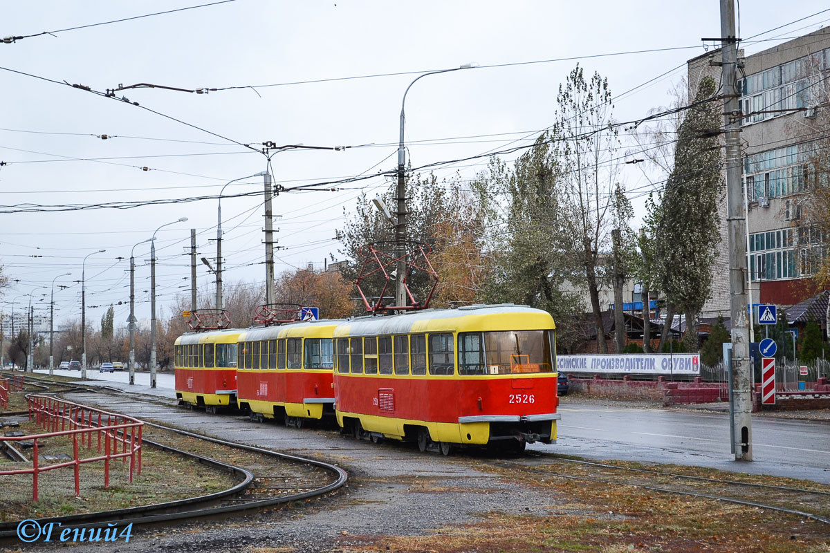 Volgograd, Tatra T3SU (2-door) # 2632; Volgograd, Tatra T3SU (2-door) # 2614; Volgograd, Tatra T3SU (2-door) # 2526