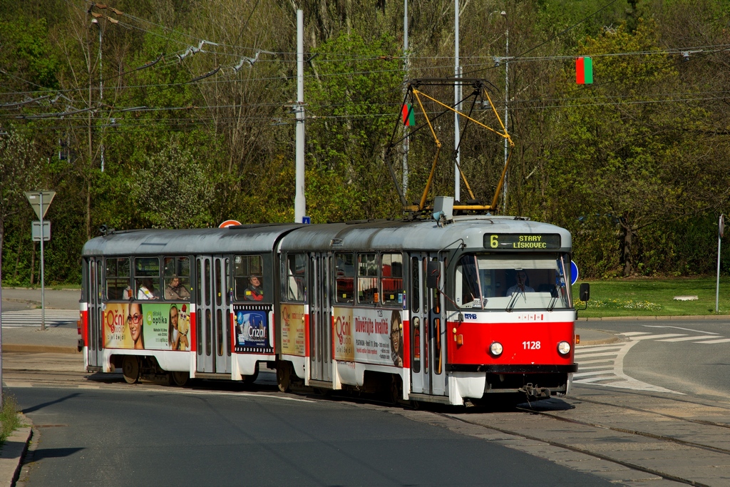 Brno, Tatra K2YU č. 1128