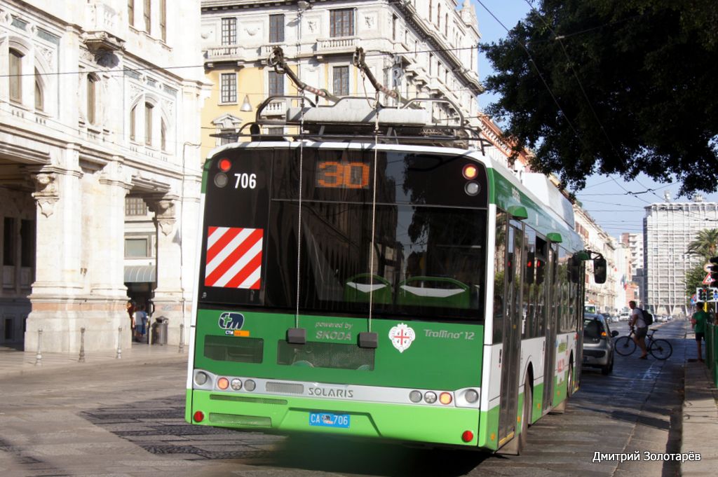 Cagliari, Solaris Trollino III 12 Škoda # 706