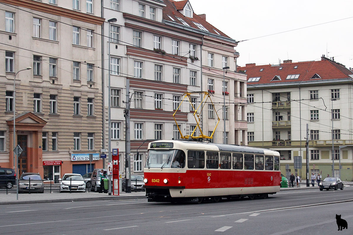 Прага, Tatra T3R.P № 8342