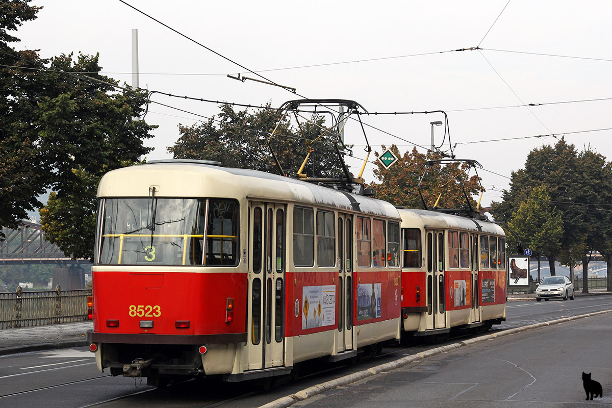 Прага, Tatra T3R.P № 8523