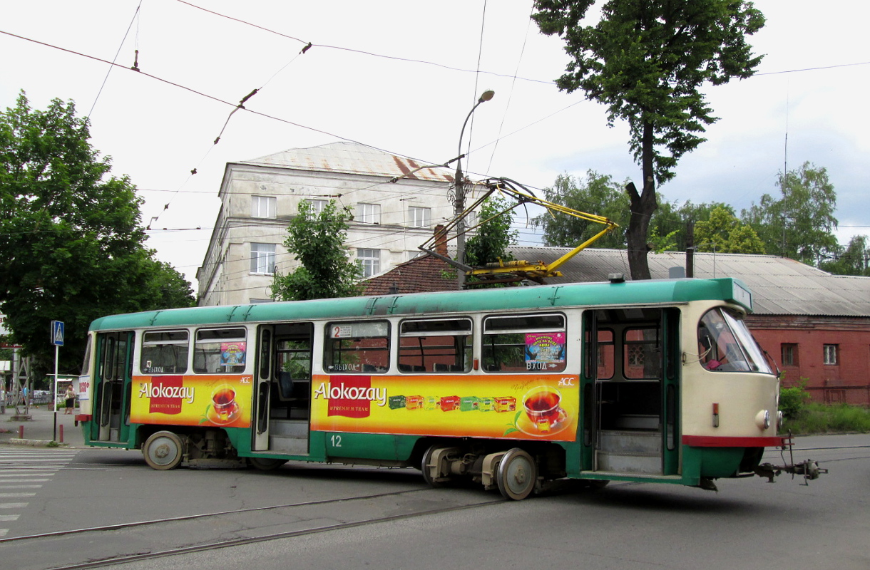 Владикавказ, Tatra T4DM № 12; Владикавказ — Происшествия; Владикавказ — Служебная линия в Городское трамвайное депо