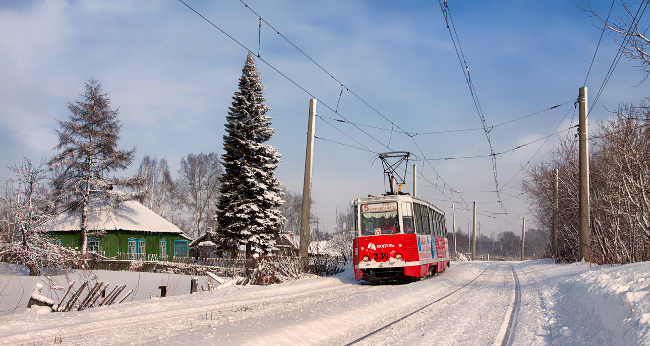 Prokopjevszk, 71-605 (KTM-5M3) — 339; Prokopjevszk — Closed line at the Bakery