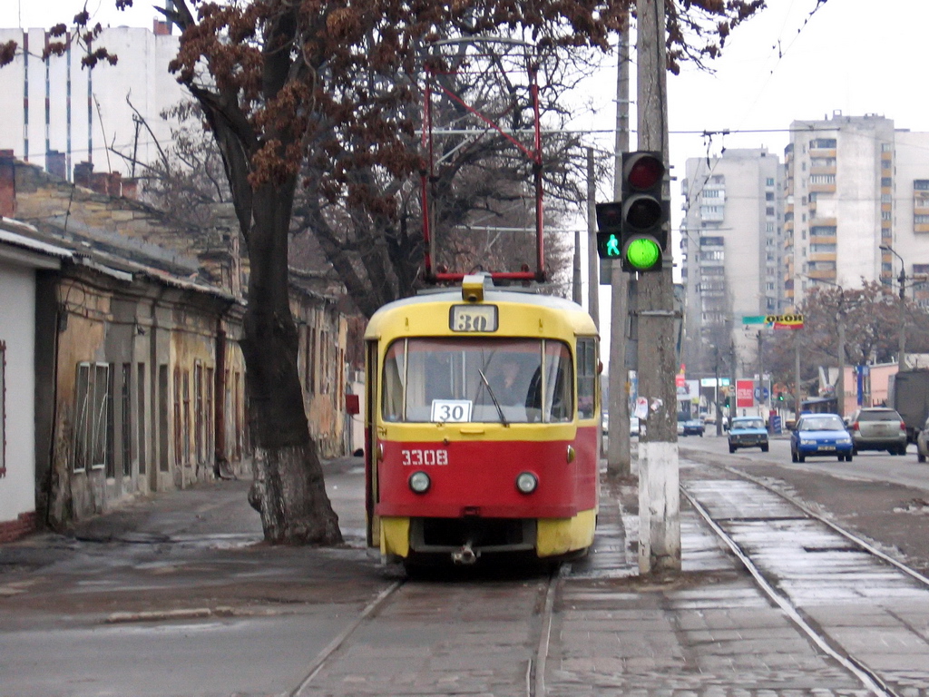 Одесса, Tatra T3SU № 3308; Одесса — Трамвайные линии: ликвидированные