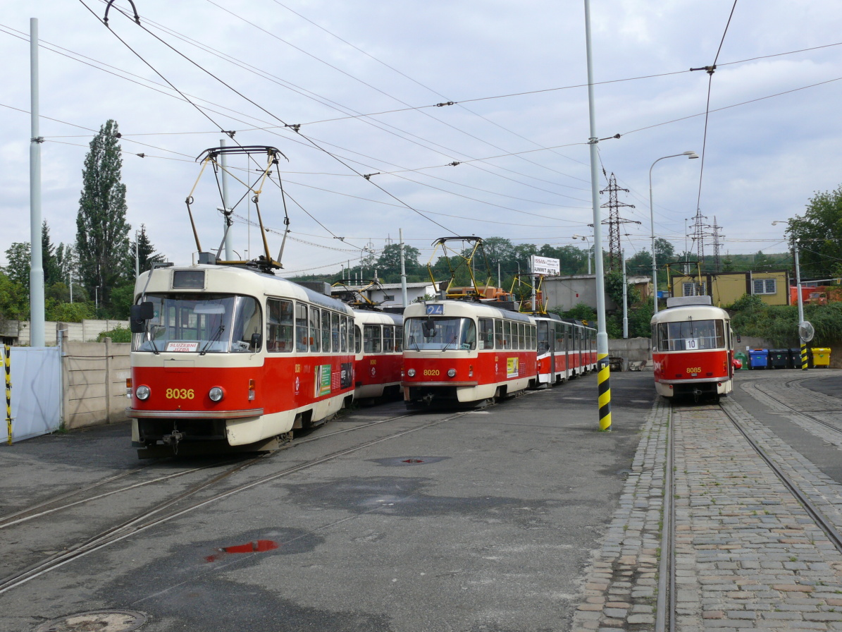 Прага, Tatra T3M № 8036; Прага, Tatra T3M № 8020; Прага, Tatra T3M № 8085