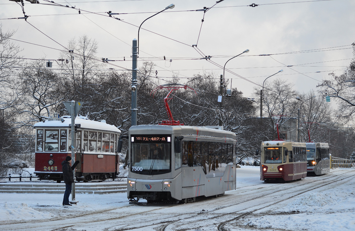 Санкт-Петербург, 71-407-01 № 7500; Санкт-Петербург, ЛМ-68М2 (мод. СПб ГЭТ) № 3603