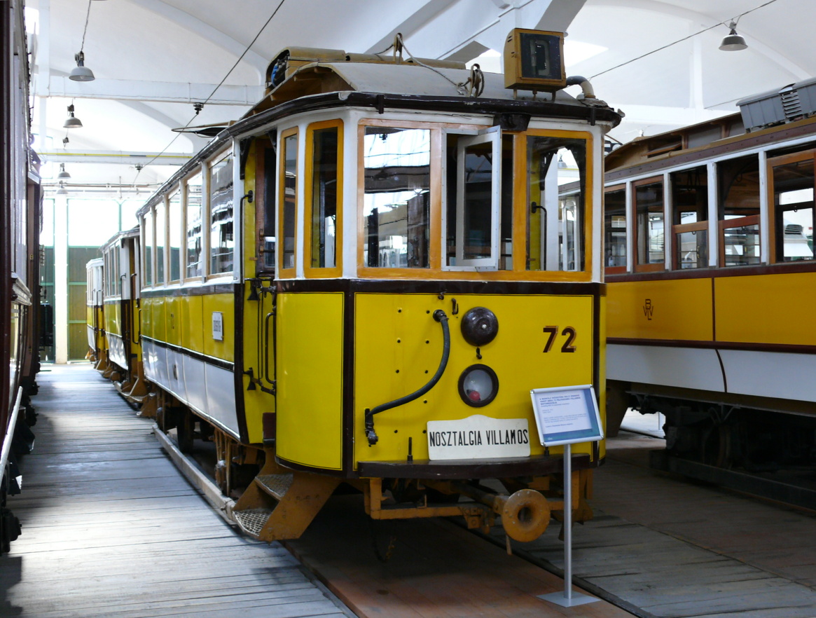 Будапешт, Двухосный моторный Ganz № 72; Будапешт — Музеи