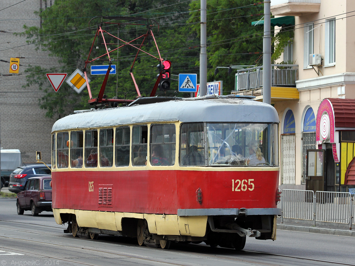 Дніпро, Tatra T3SU (двухдверная) № 1265