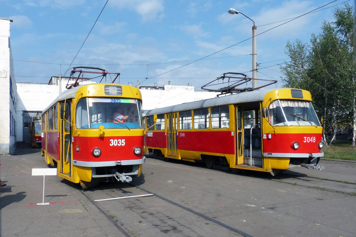 Барнаул, Tatra T3SU № 3035; Барнаул, Tatra T3SU № 3048; Барнаул — Конкурс водителей трамвая 2011 г.