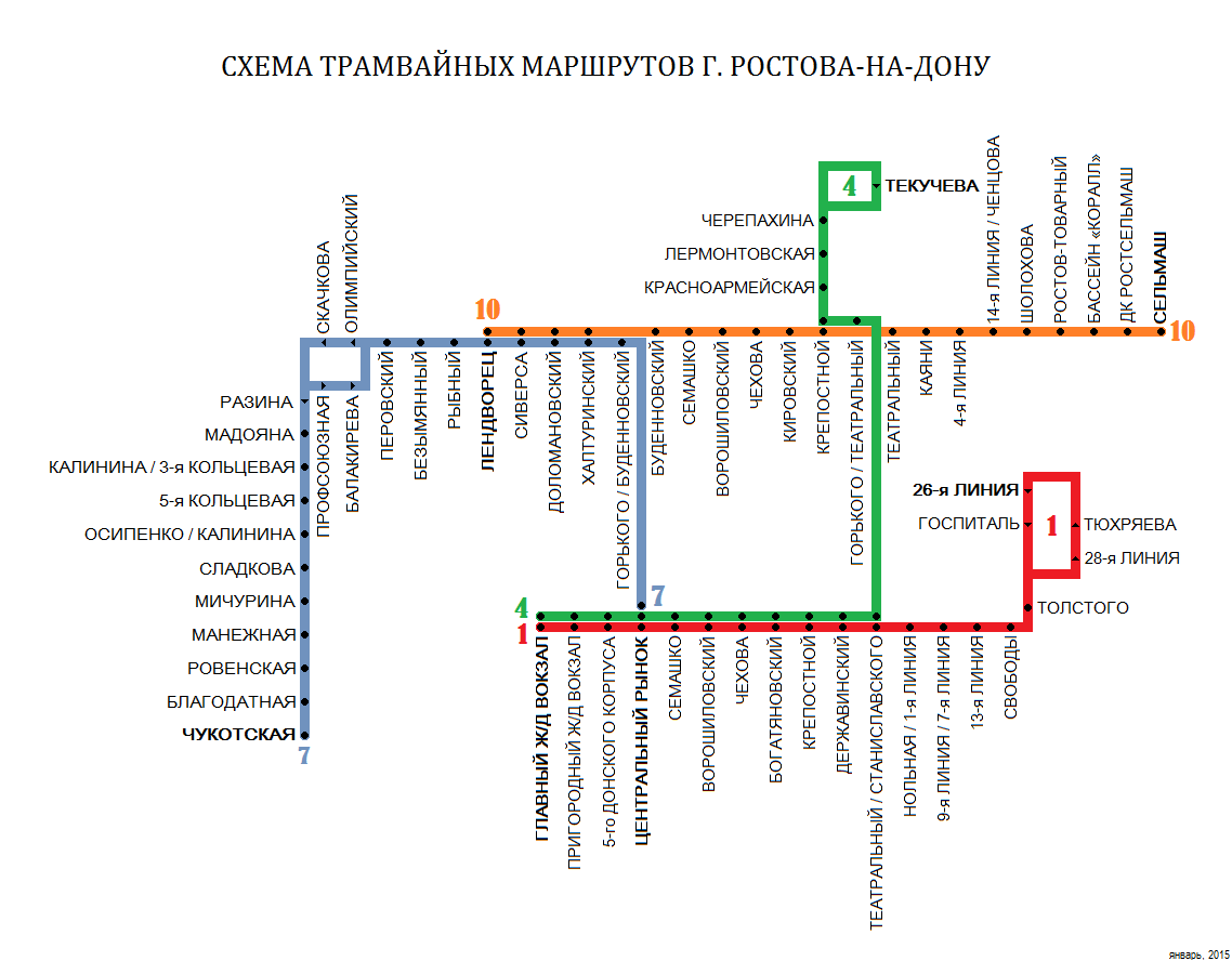 Ростов-на-Дону — Схемы