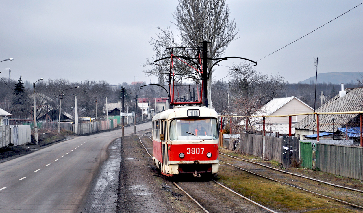 Donetsk, Tatra T3SU (2-door) № 3907
