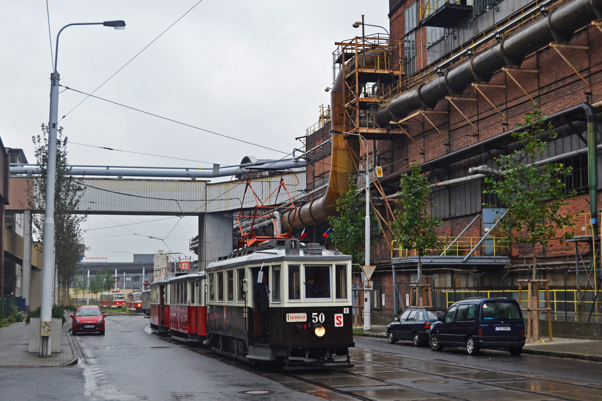 Ostrava, KPS 2-axle motor car # 50; Ostrava — 11.9.2014 — Tram parade to 120 anniversary of Ostrava public transport