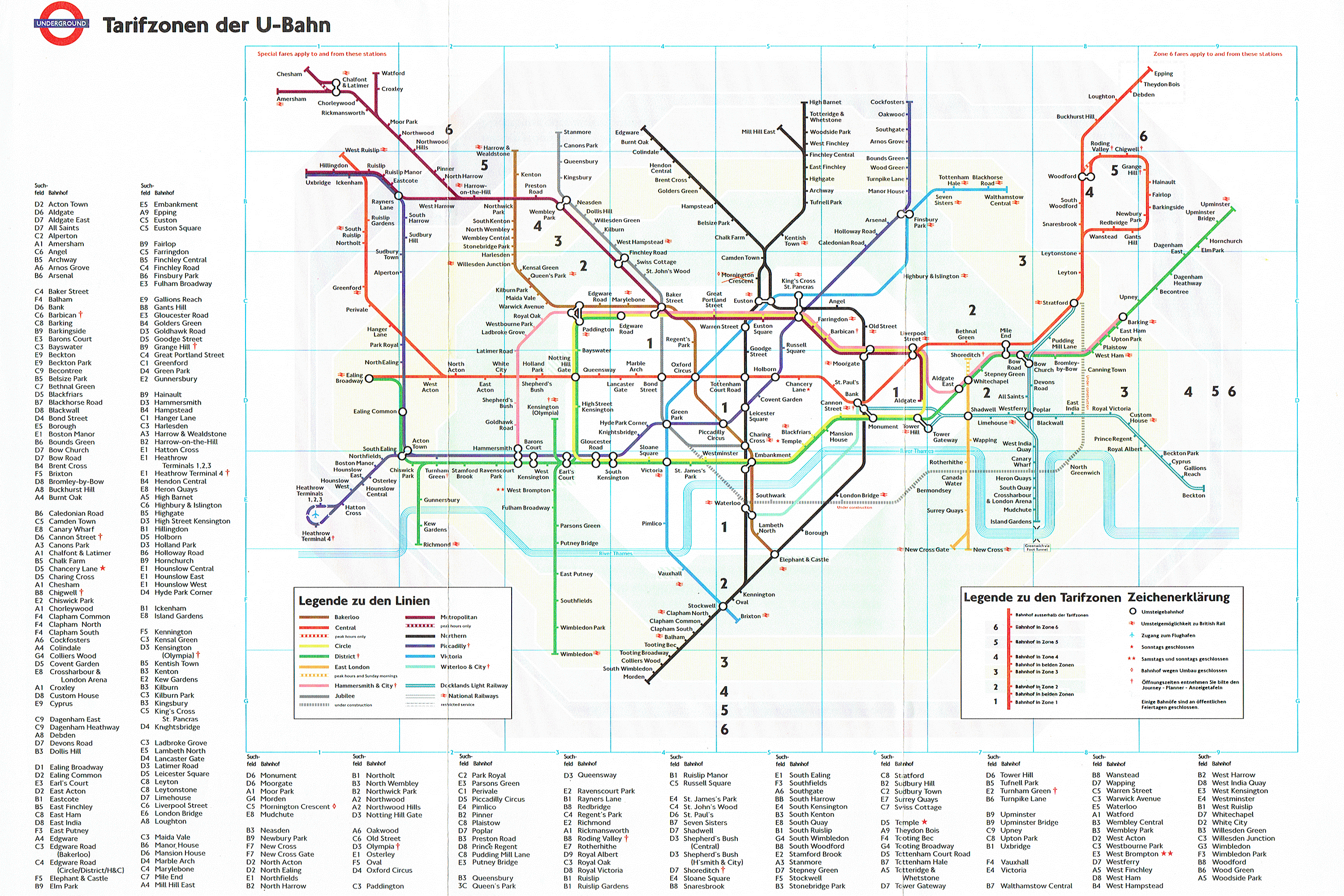 Лондон — Метрополитен — Схемы