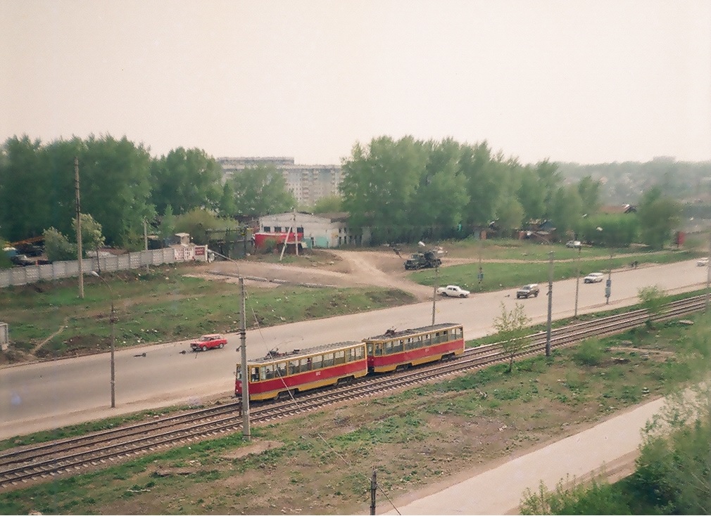 Новосибирск, 71-605 (КТМ-5М3) № 3032; Новосибирск, 71-605 (КТМ-5М3) № 3031; Новосибирск — Трамвайные и троллейбусные линии и конечные