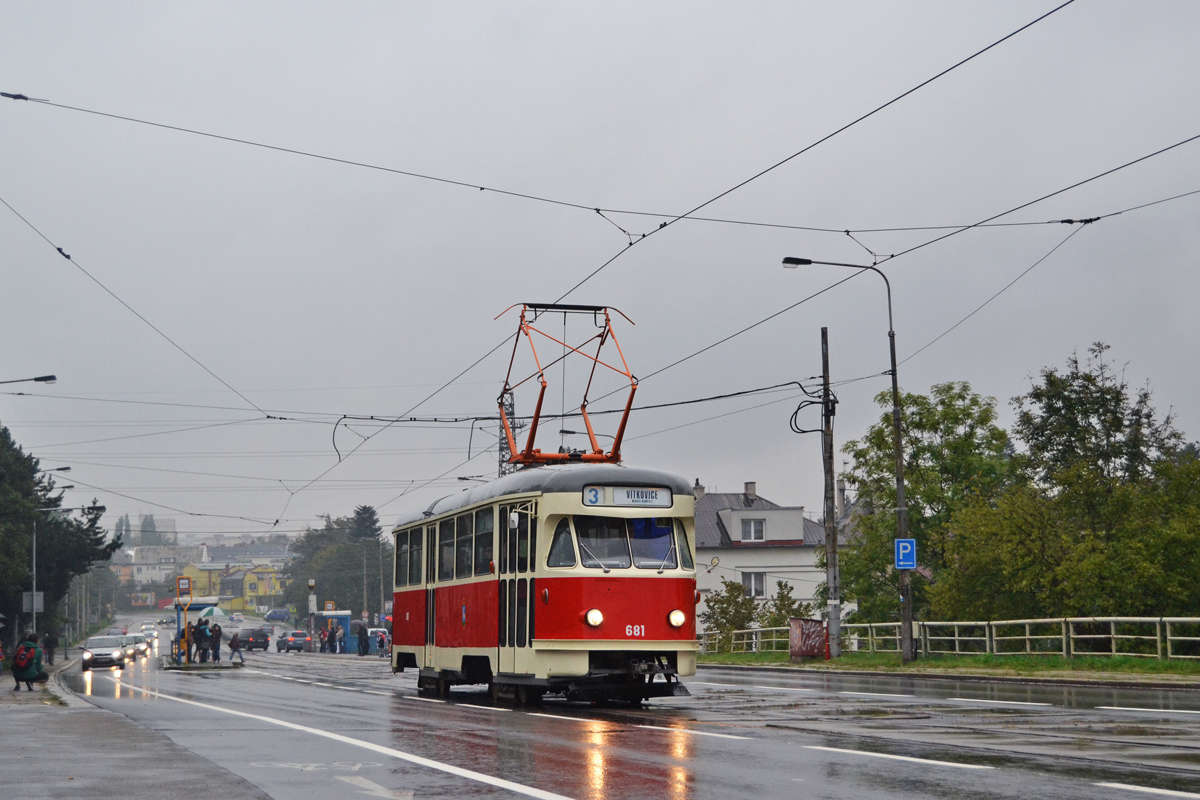 Ostrava, Tatra T2 № 681; Ostrava — 11.9.2014 — Tram parade to 120 anniversary of Ostrava public transport