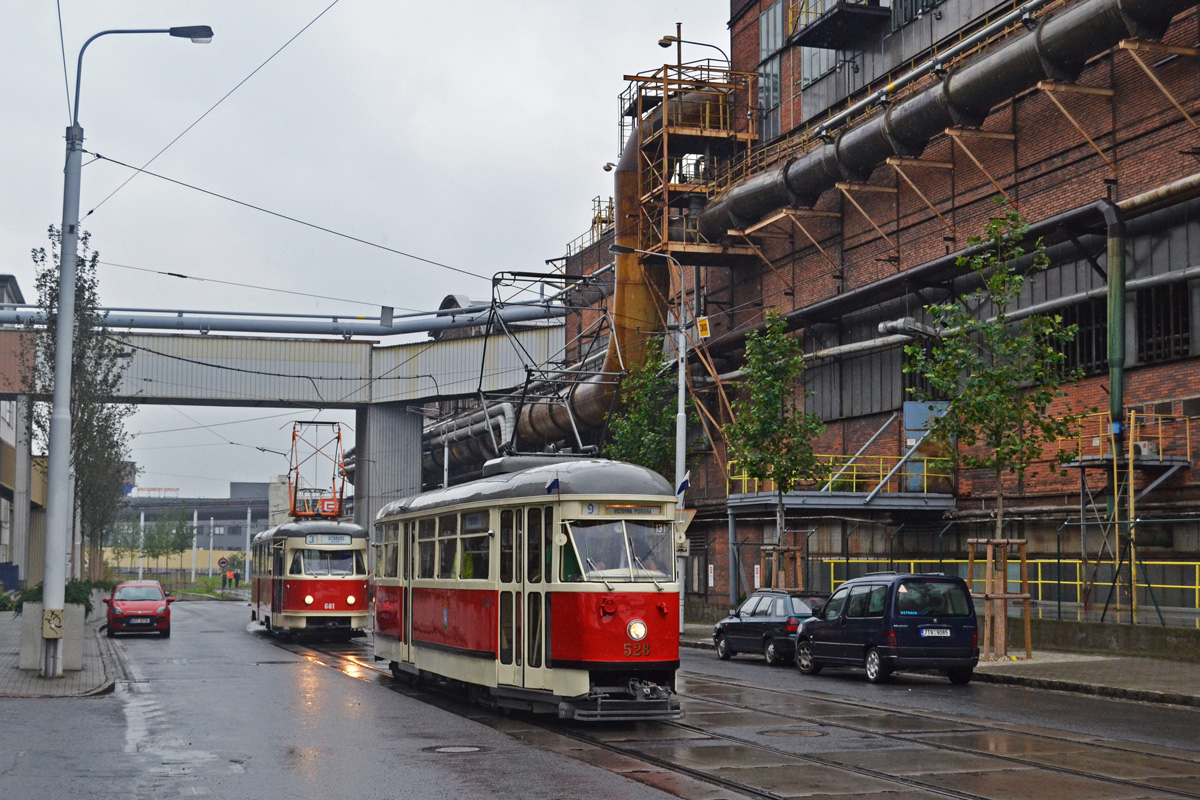 Ostrava, Tatra T1 № 528; Ostrava — 11.9.2014 — Tram parade to 120 anniversary of Ostrava public transport