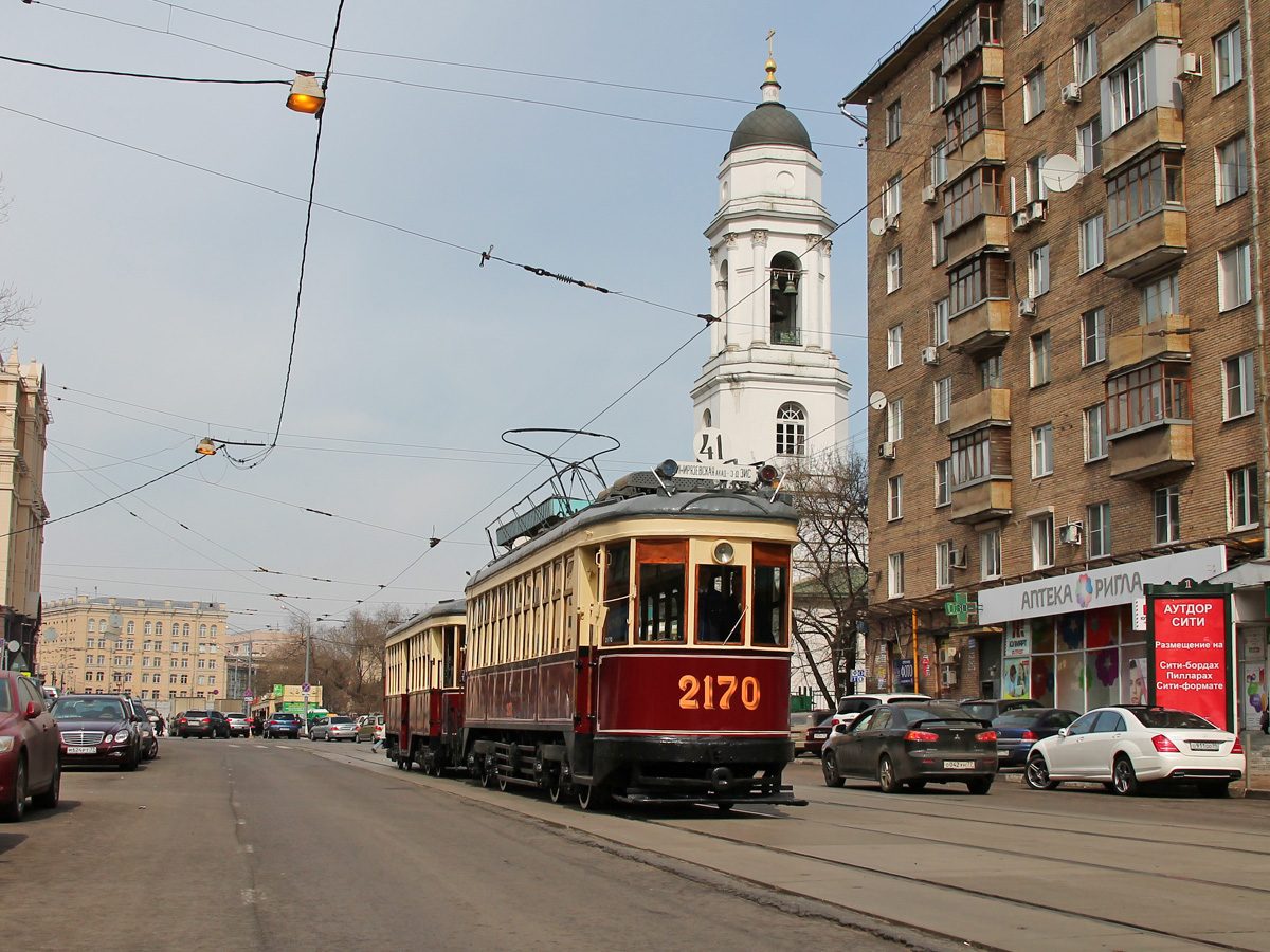 Moskva, KM № 2170; Moskva — Parade to115 years of Moscow tramway on April 12, 2014