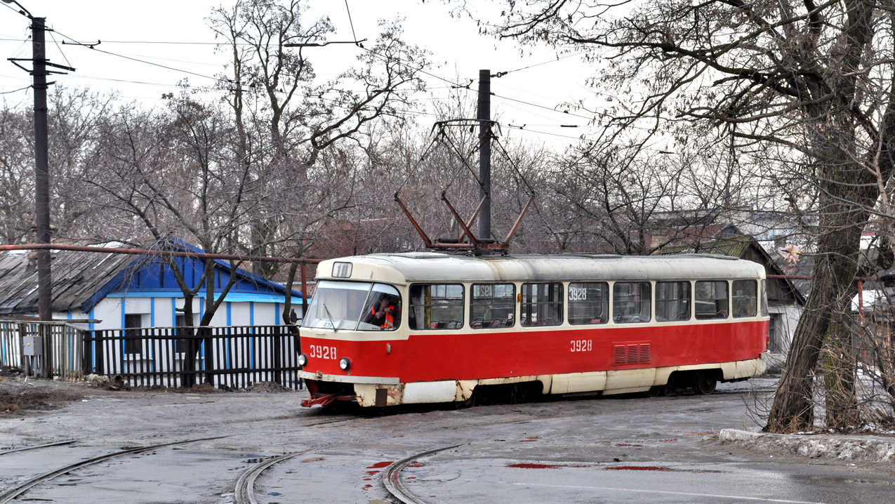 Донецк, Tatra T3SU № 3928; Донецк — Трамвайная линия к станции Мушкетово