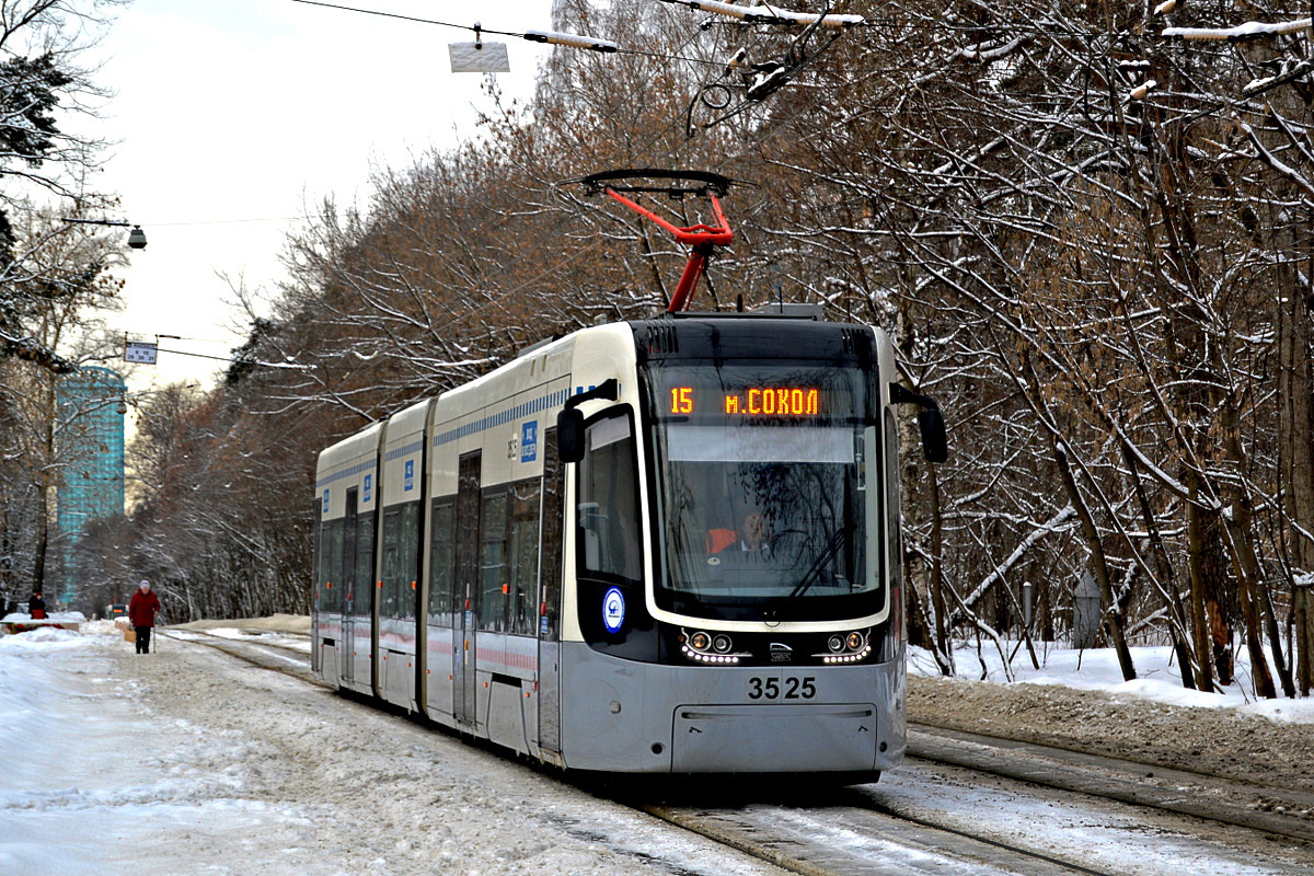 Москва, 71-414 (Pesa Fokstrot) № 3525