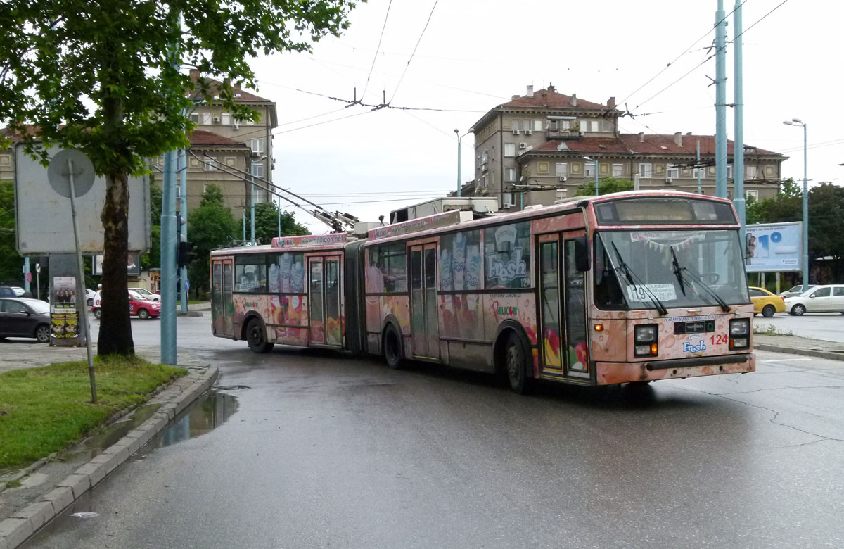 Plovdiv, Van Hool AG 280T № 124