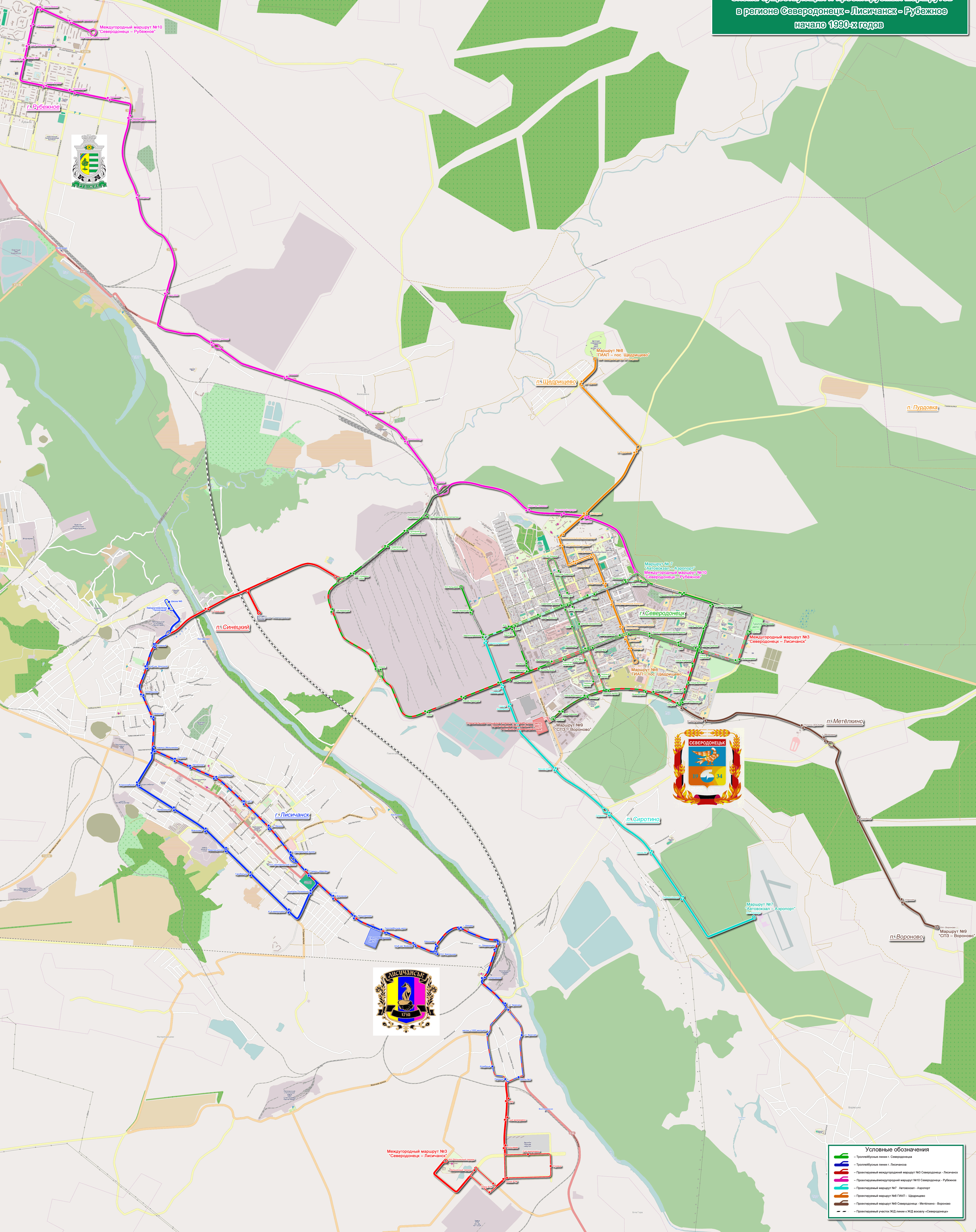 Severodonetsk — Maps