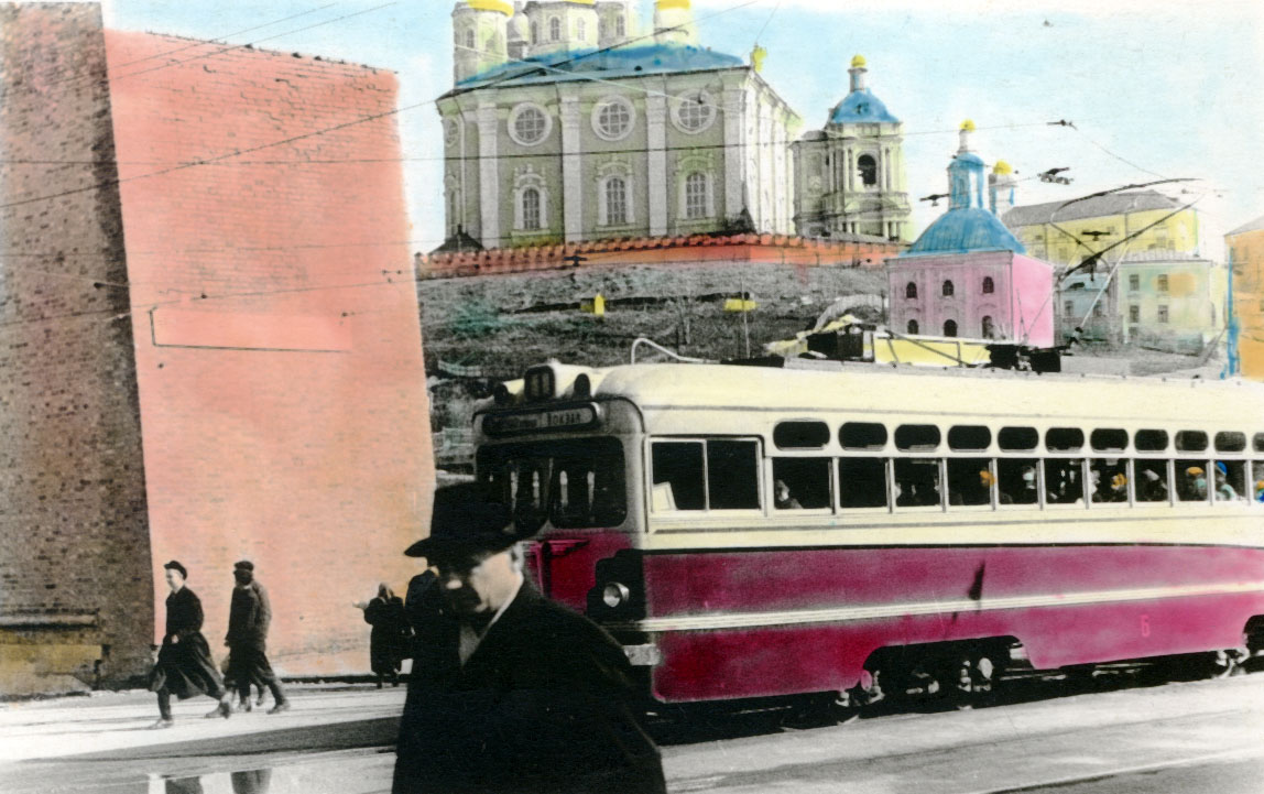 Смоленск, МТВ-82 № 6; Смоленск — Демонтажи и закрытые линии; Смоленск — Исторические фотографии  (1945 — 1991 гг.)