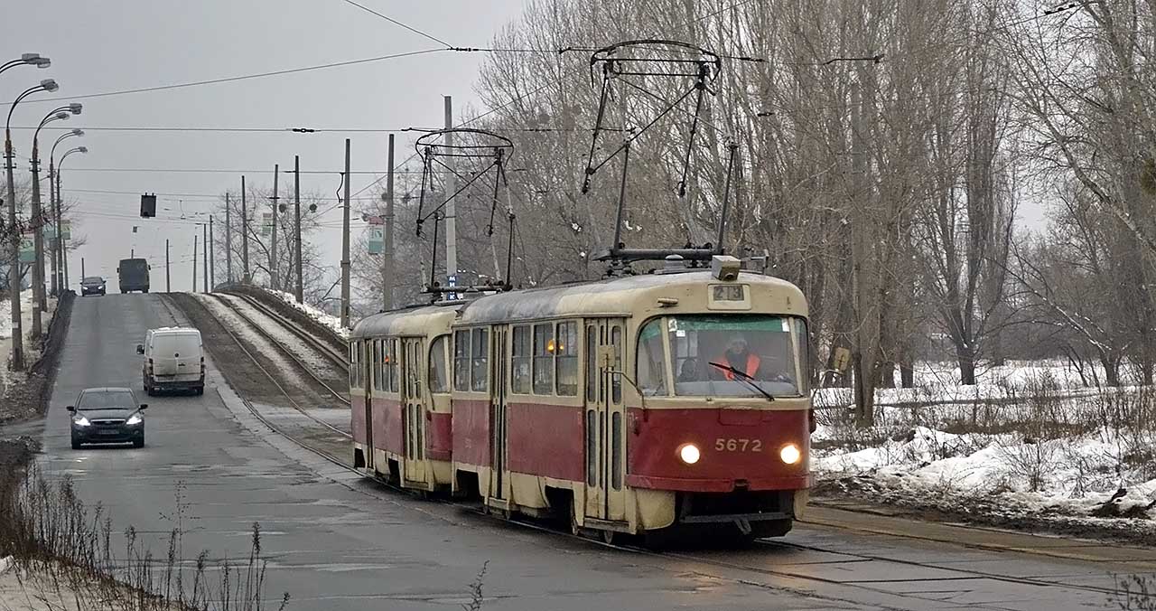 Киев, Tatra T3SU № 5672