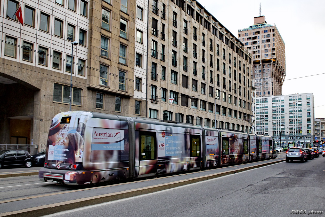 Miláno, Bombardier Eurotram (Flexity Outlook) č. 7024