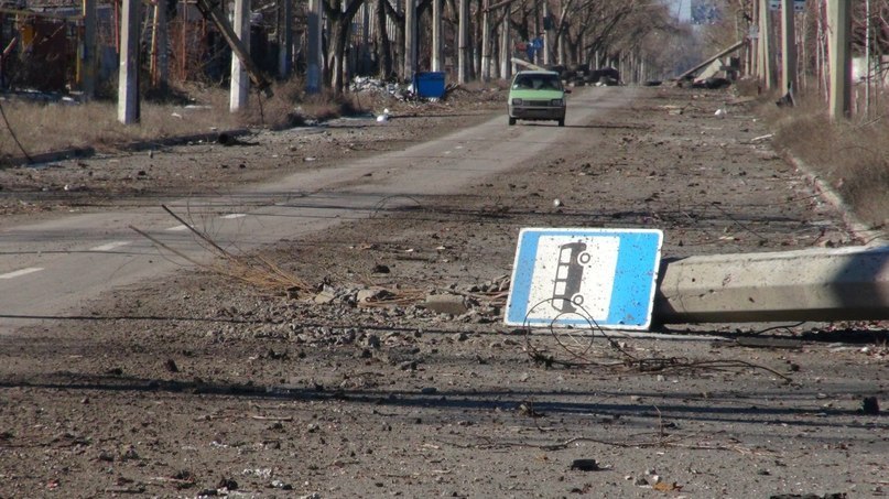 頓涅茨克 — War damage