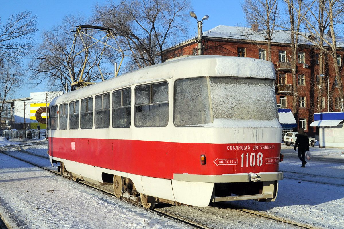 Самара, Tatra T3SU (двухдверная) № 1108; Самара — Конечные станции и кольца (трамвай)