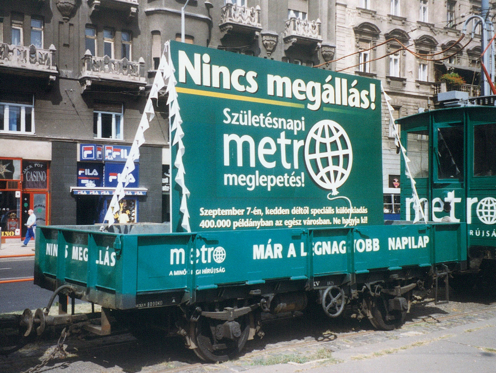 Budapest, 2-axle trailer car № 8625