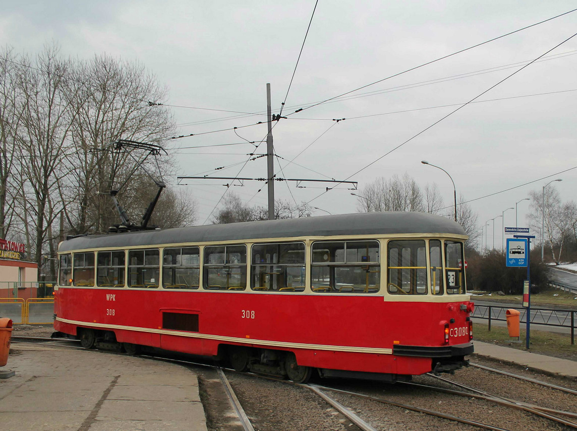 Силезские трамваи, Konstal 13N № 308