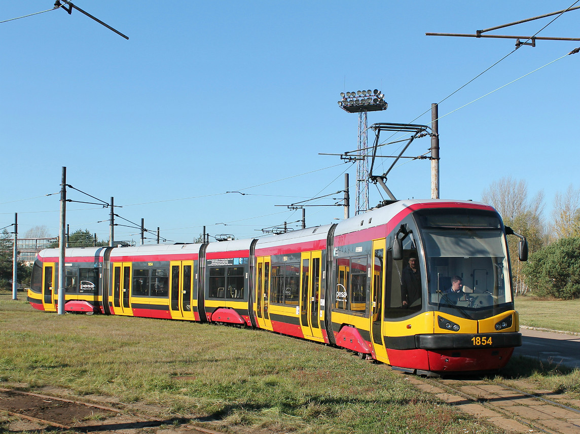 Лодзь, PESA Tramicus 122N № 1854; Лодзь — депо Телефоничная