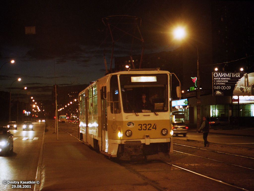 Москва, Tatra T7B5 № 3324