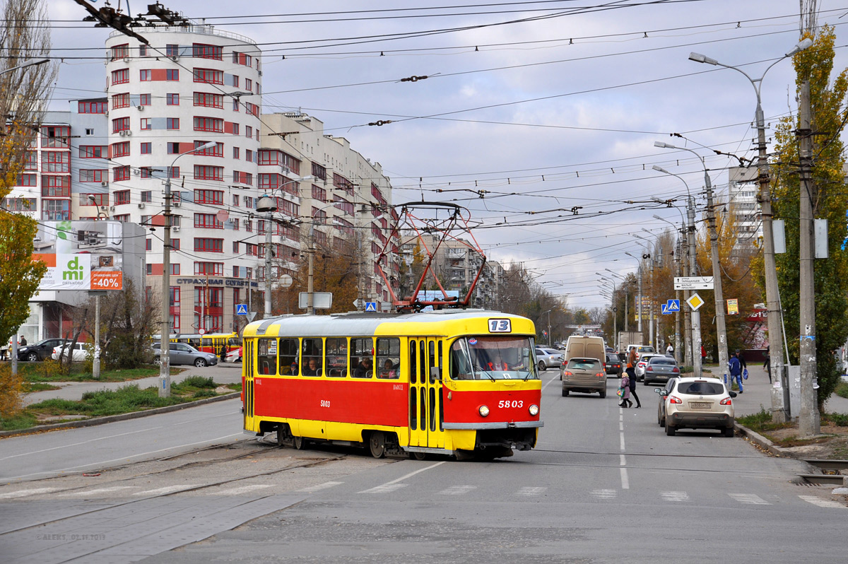 Volgograd, Tatra T3SU (2-door) N°. 5803