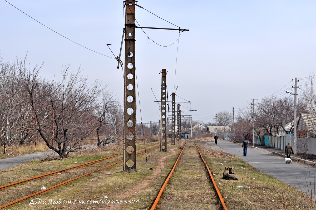 Doneckas — 3th depot tram lines; Doneckas — War damage