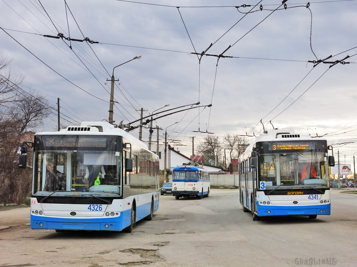 Крымский троллейбус, Богдан Т70110 № 4326; Крымский троллейбус, Богдан Т70110 № 4341