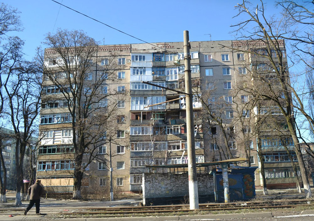 Avdeyevka — Network damage due to military unrest 2014-2015