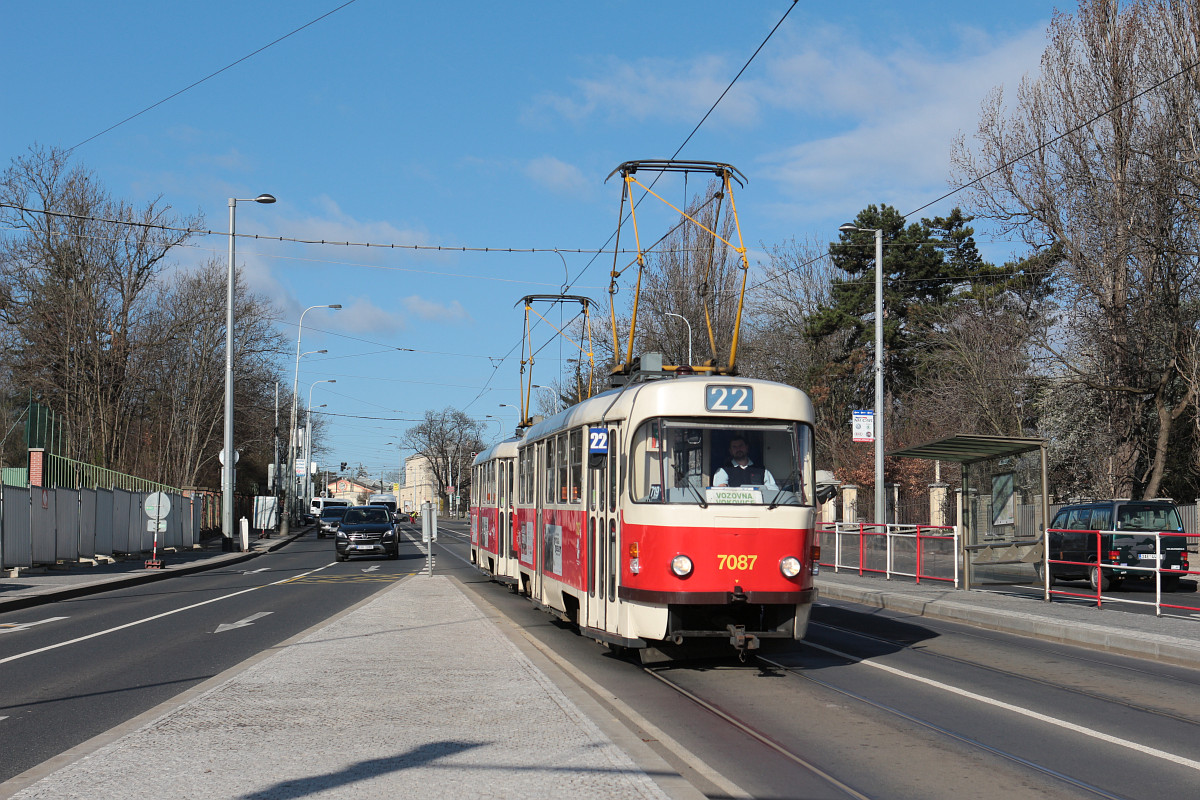 Прага, Tatra T3SUCS № 7087